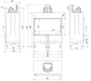 фото mini №5, Liner fireplace aerial grilles lucy steel 14 kw fi 200