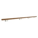 фото mini №2, Handrail wall-mounted wooden 40x40 360cm oak color