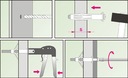 фото мини №5, Клипса металлический molly moly якорь до плыт гипс g/ k m 5x52 100 штук