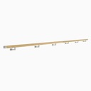 фото mini №4, Handrail wall-mounted wooden 40x40 400cm beech color