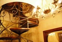 фото mini №2, Stairs curved internal forged balustrady forged