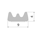 фото mini №4, Gasket window brown dq-front right 0, 9 x 1000 x 4 mm