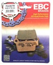 Ebc тормозные колодки, колодки задний yamaha wr yzf yz 125 250 450 f r1, цена в Украине