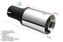 Kadex наконечник декоративная n1-61 ulter bmw m-lin 80mm2, купить в Украине