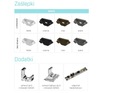 фото mini №6, 10x fasteners white to profile led backlight phosphors c angular