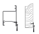 фото mini №4, Brush sealing for doors left= 2000 mm h - 35 mm