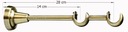 фото mini №3, Cornice 340 centimeters double 19+ 19 mm cornices modern metallic choice 6 colors