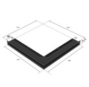 фото mini №8, Lattice fireplace backlash angular 766x547x60 2 pcs set