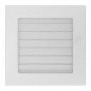 фото mini №6, Lattice ventilation fireplace grilles 17x17 durable white with blinds