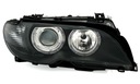 Фары angel eyes bmw e46 03-06 coupe cabrio depo3, купить с разборки