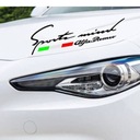 Alfa romeo < sports mind > наклейка на кузовные детали черная1, цена в Украине