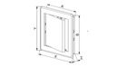 фото mini №6, Door audit black plastic 20x30 awenta