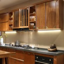 фото mini №6, Profile aluminum recessed flat thin white p6-2+ glass to plume led backlight 2m
