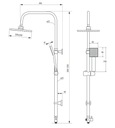 фото mini №2, Shower column, raincoat floks adjustable height