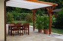 фото mini №7, Zagiel sunscreen expanding roll garden on pergola white 3x5m
