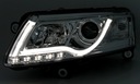 Фары перед audi a6 c6 хром, хромом led трубка диодная, диодное3, купить с разборки