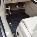 Коврики резиновые передние задние, заднее  audi a6 c8 оригинал комплект10