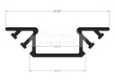 фото mini №13, Profile led backlight angular tech-light black p7 1m