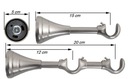 фото mini №16, Cornice double 19 mm+ 19 mm 280 centimeters