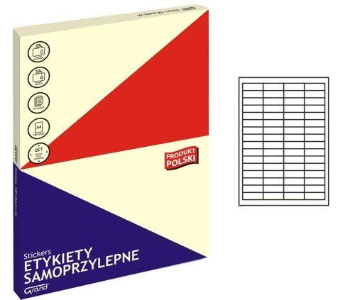 Organizační samolepící kancelářské štítky bílé pro archiv 48,5 x 16,9