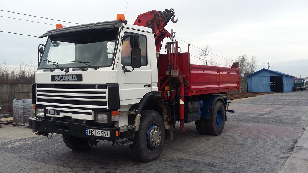 SCANIA 112H 4x4 HDS kiper dźwig