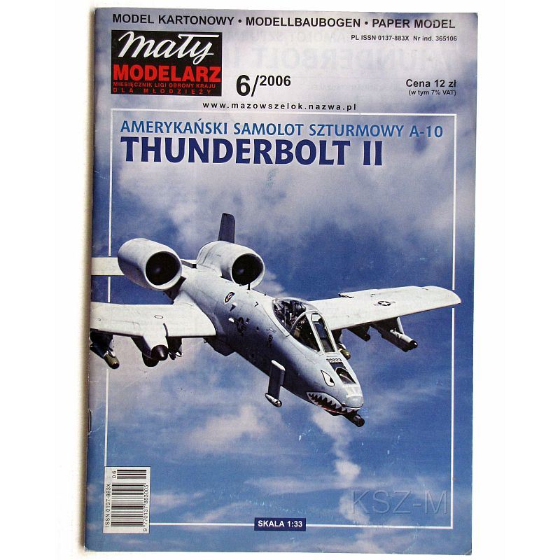 Mały Modelarz 6/06 Samolot A10 Thunderbolt II 1:33