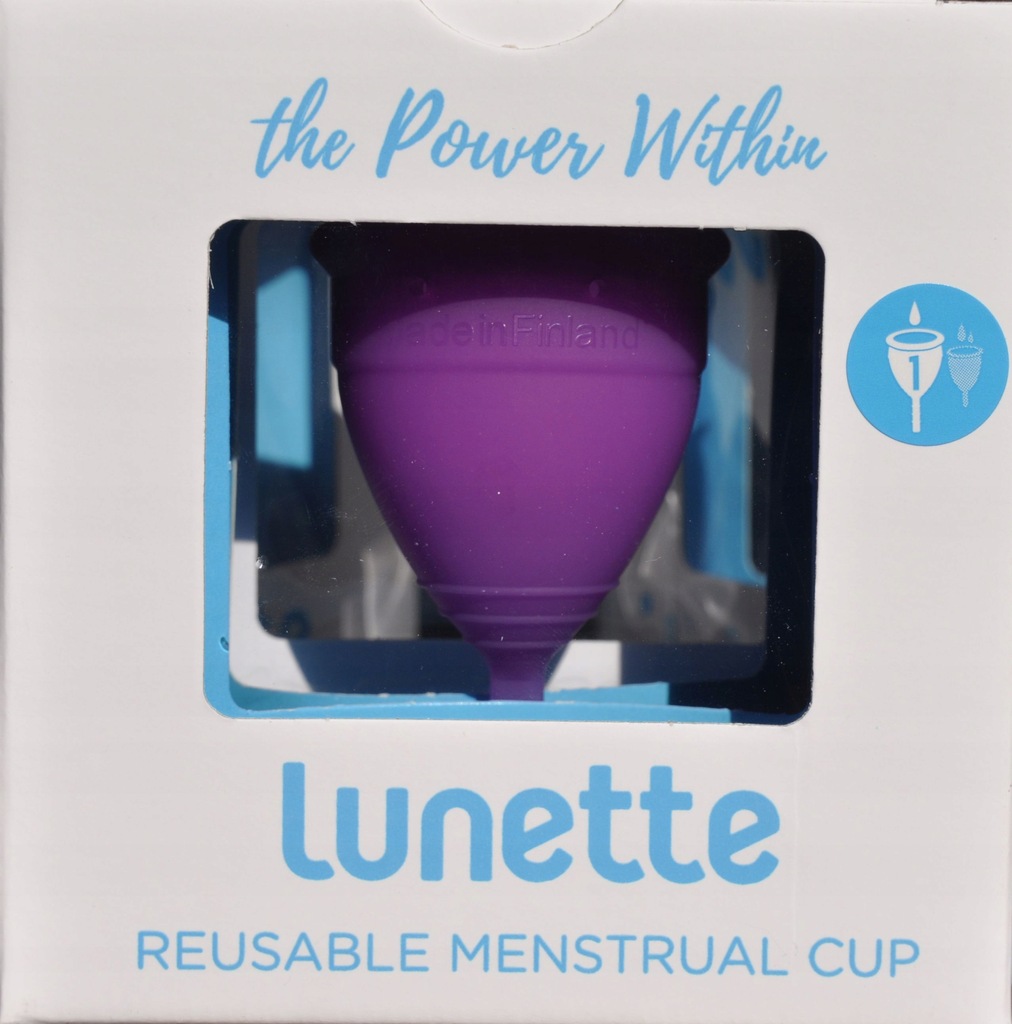 Kubeczek menstruacyjny fioletowy LUNETTE rozmiar 1
