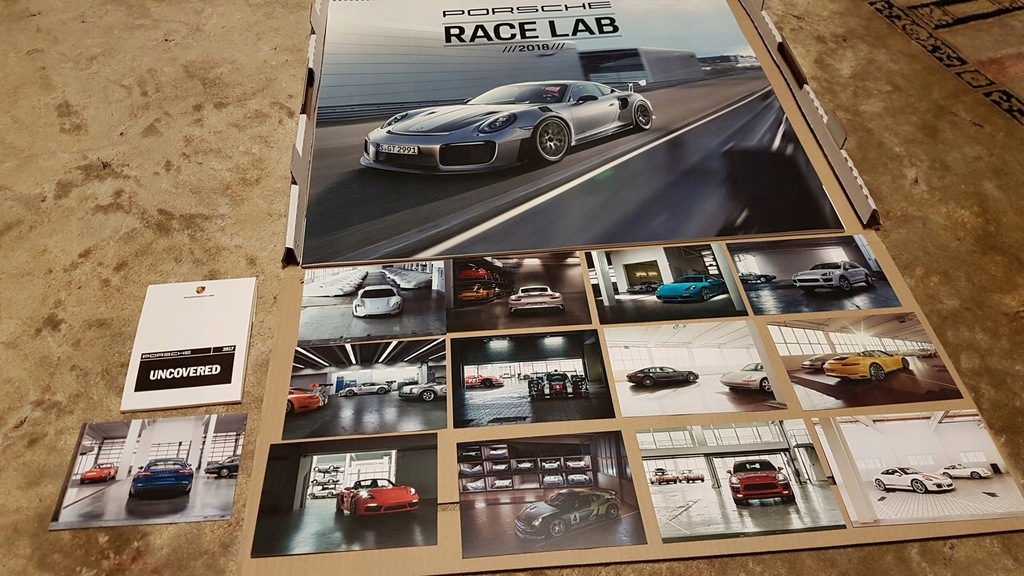 Porsche race lab 2018 kalendarz+pocztówki i moneta