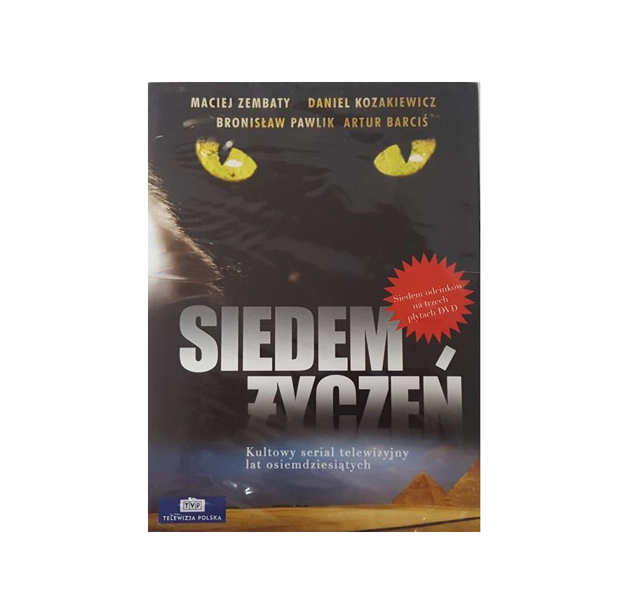 SIEDEM ŻYCZEŃ  - serial 3 DVD ------ UNIKAT FOLIA