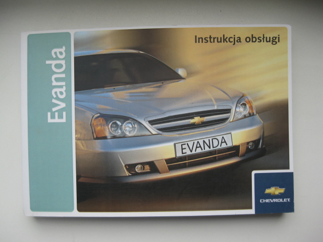 Chevrolet Evanda Polska instrukcja Evanda 00-06