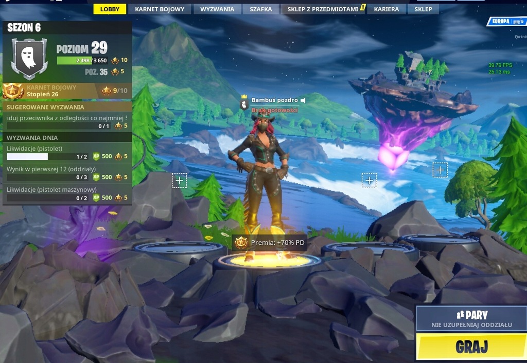 Sprzedam konto Fortnite