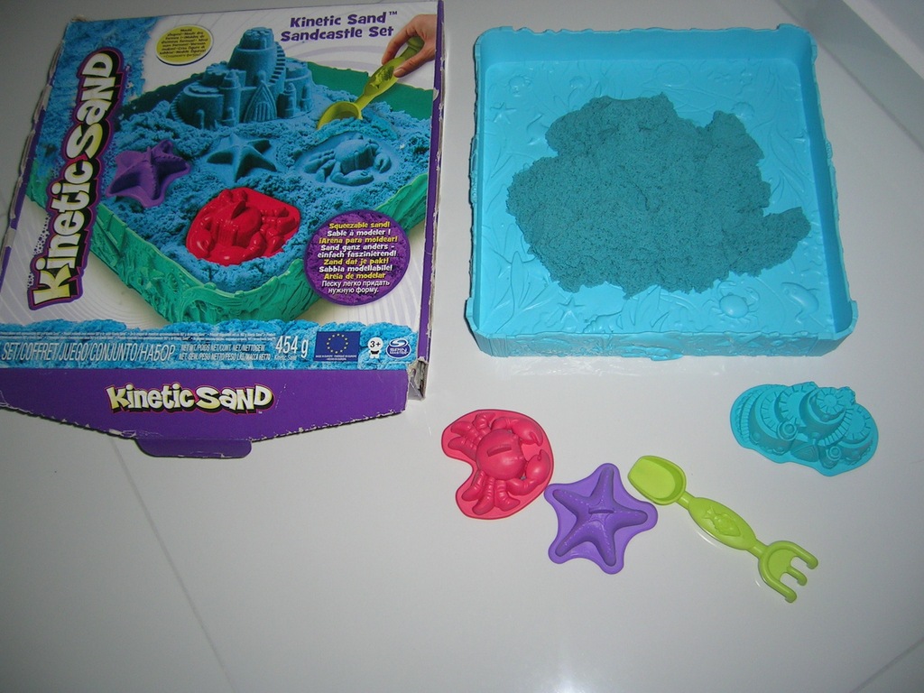 KINETIC SAND PIASEK KINETYCZNY NIEBIESKI FOREMKI