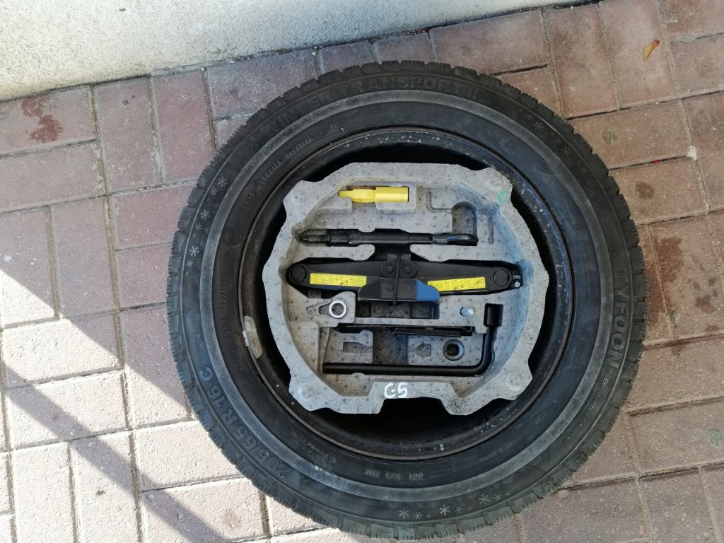 Citroen C5 III koło zapasowe + zestaw do wymiany