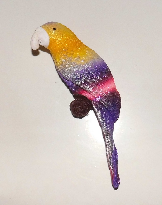 Magnes na lodówkę 3D - Papuga