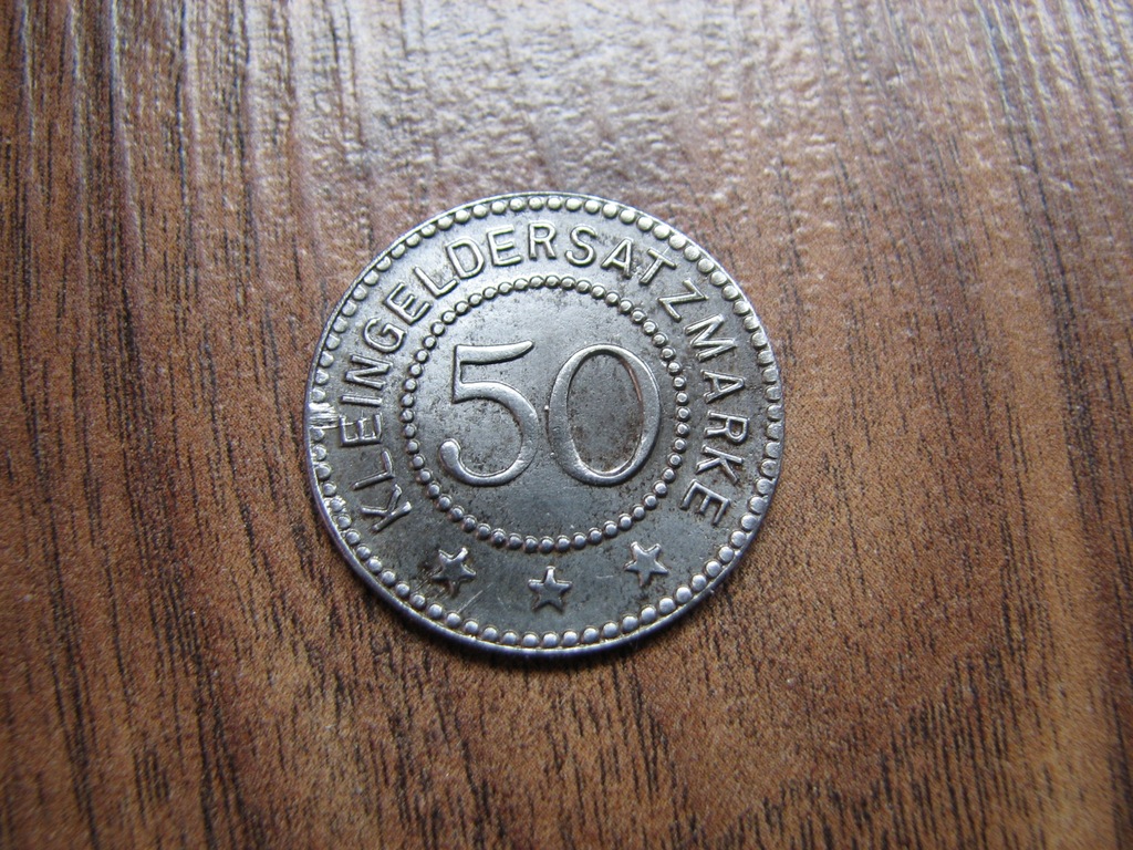 Bischofsburg / Biskupiec  50 Pf. -1918 Fe - Typ 1