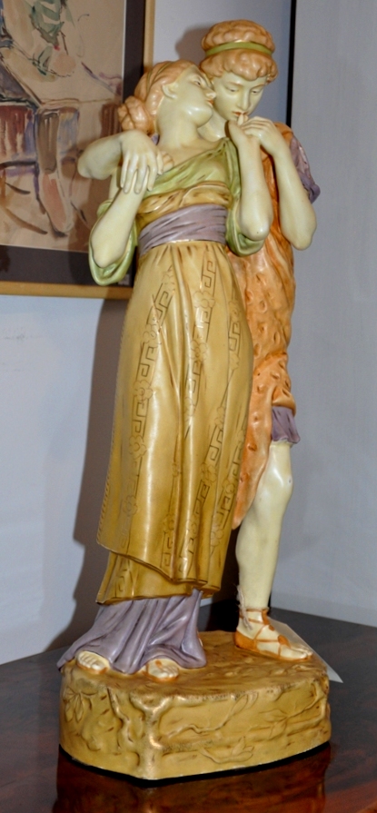 Duża figura porcelanowa Bohemia Czechy