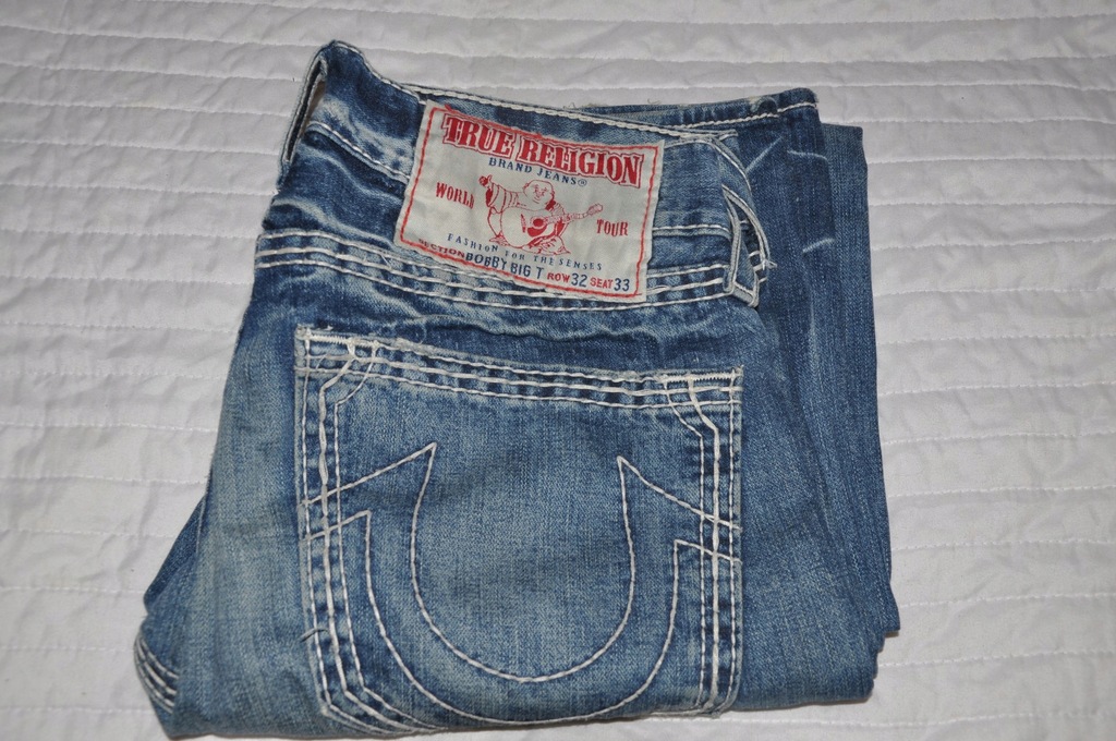 True Religion - Bobby Big T 32/33 spodnie jensy - 7676182915