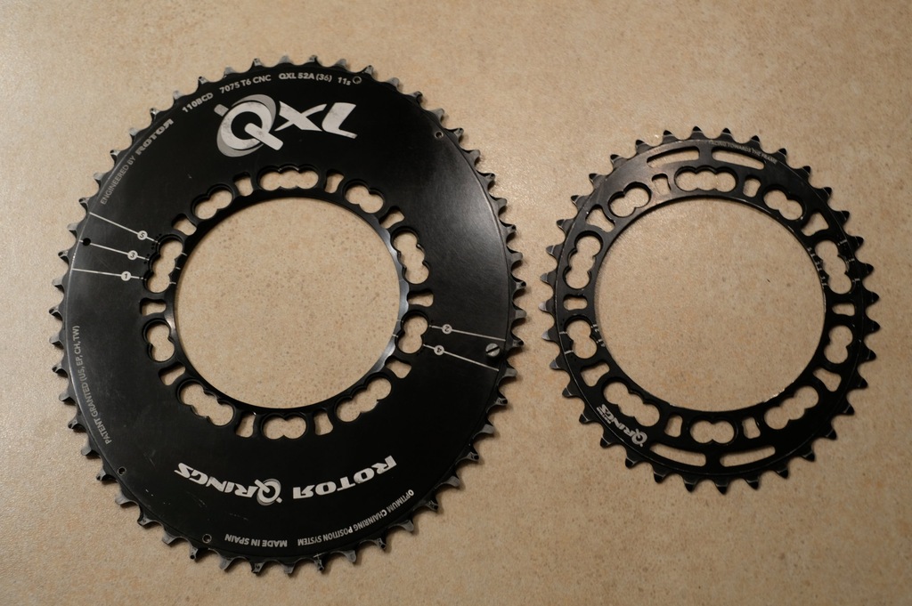 Tarcze owalne Rotor QXL 52/36, BCD 110, komplet