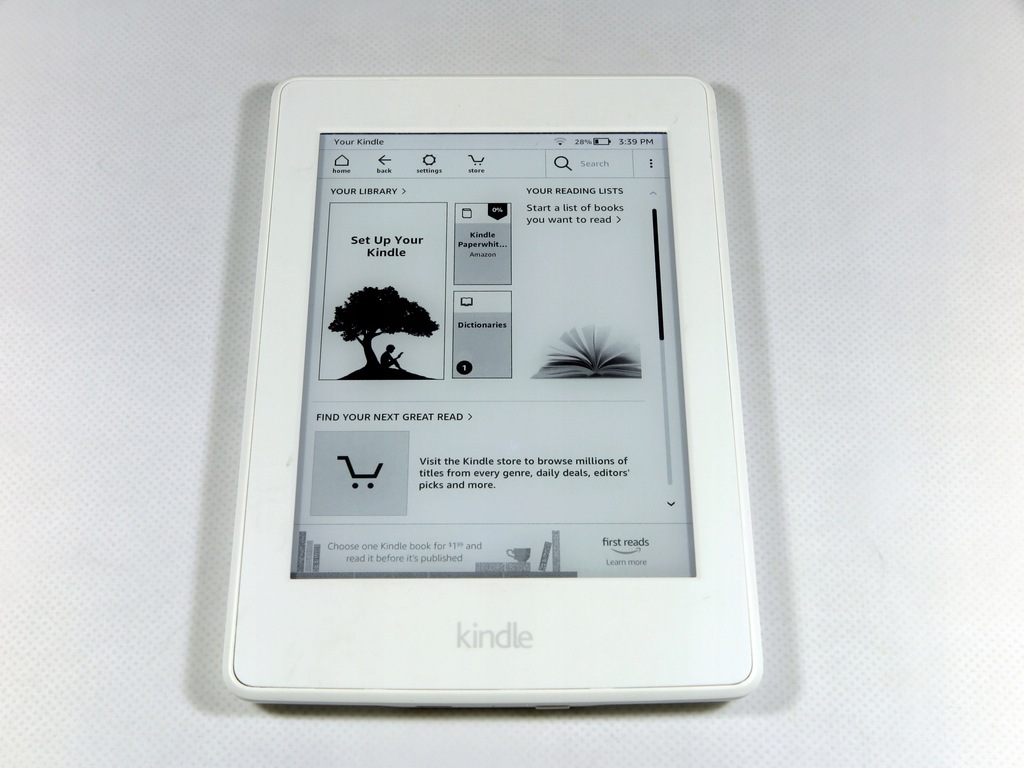 Biały Amazon Kindle Paperwhite 3 III 4GB WiFi BCM