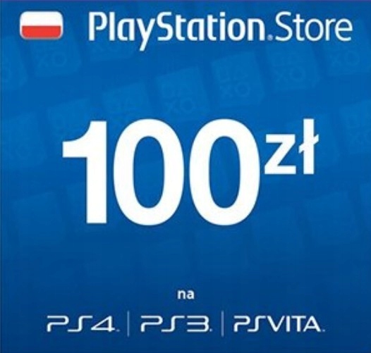 PLAYSTATION NETWORK CARD PSN 100 PLN PS3 PS4 VITA