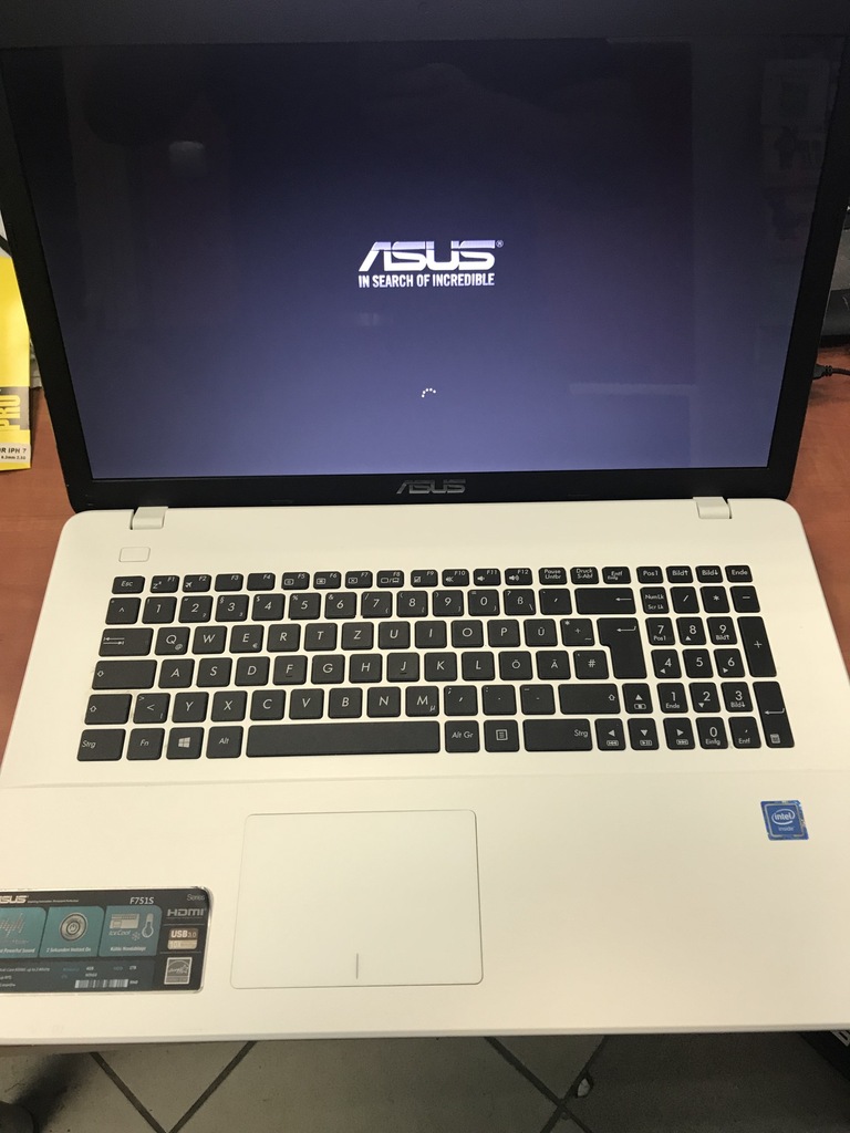 LAPTOP ASUS F751S 4GB RAM, DYSK 1 TB - 7416151088 ...