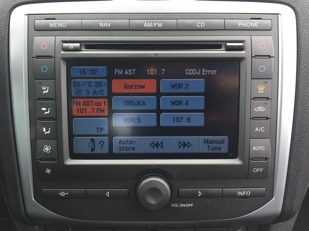 FORD FOCUS MK2 04-07 DUŻA NAWIGACJA RADIO GPS NAVI - 7245716605