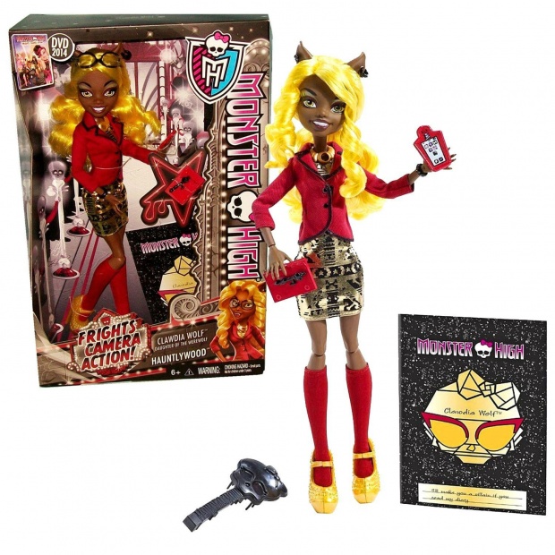 MONSTER HIGH STRACH KAMERA AKCJA CLAWDIA WOLF HIT