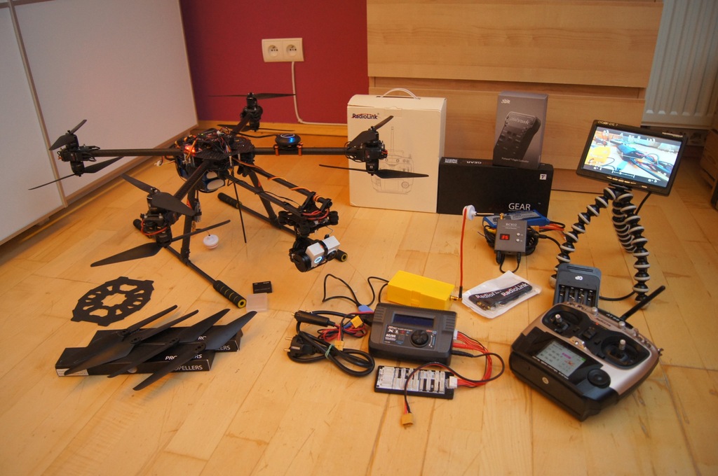Octocopter x8 coaxial dron UAVO+pełen komplet RTF