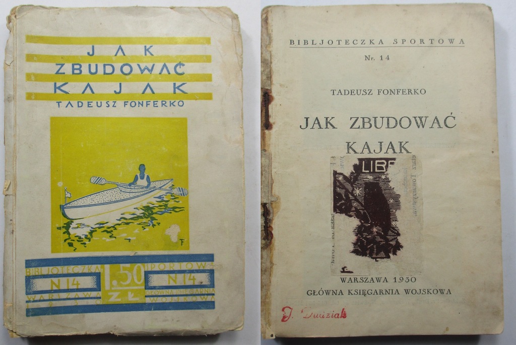 Jak zbudować kajak, Fonferko PLANY BUDOWY, KOMPLET