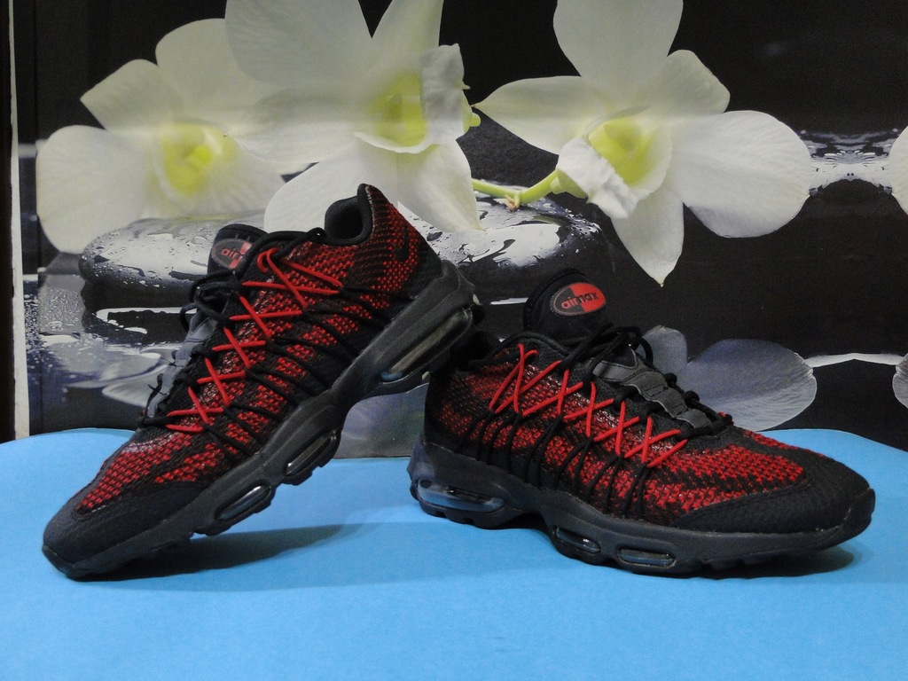 Nike air max 95 ultra jacquard rouge hotsell et noir