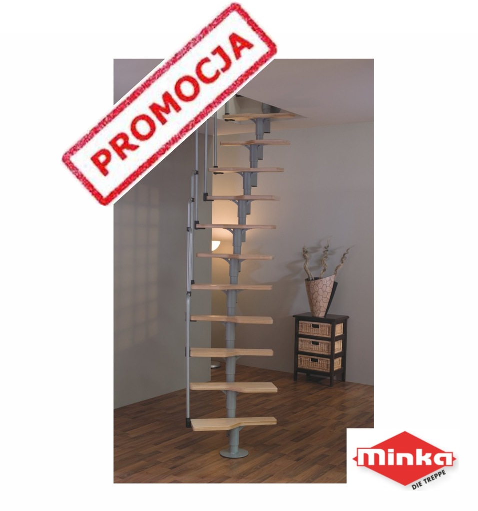 Купить СПЕЦИАЛЬНОЕ ПРЕДЛОЖЕНИЕ! Модульная лестница TWISTER, 12 ступеней, береза: отзывы, фото, характеристики в интерне-магазине Aredi.ru
