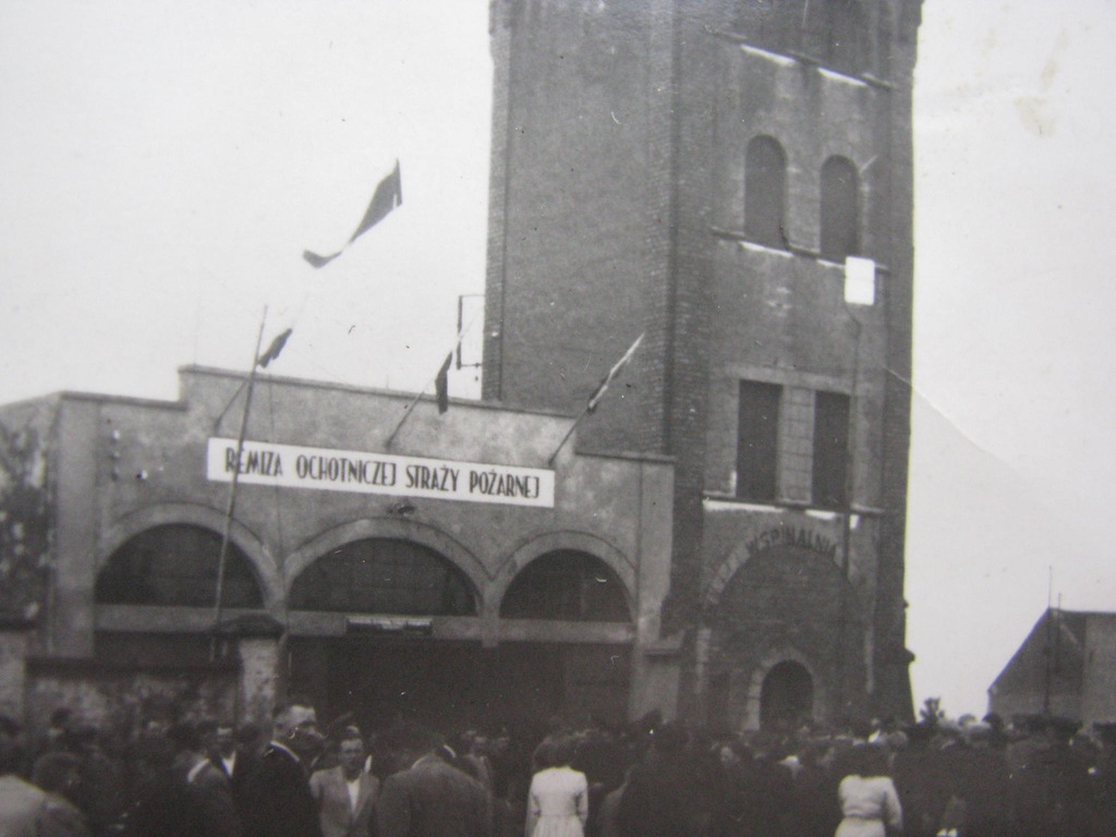 CIEKAWE STARE FOTO-ŚRODA WLKP-STRAŻ POŻARNA 1950r