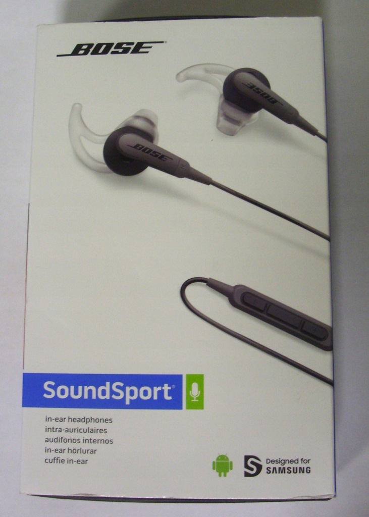 SŁUCHAWKI DOUSZNE BOSE SOUNDSPORT ANDROID SAMSUNG