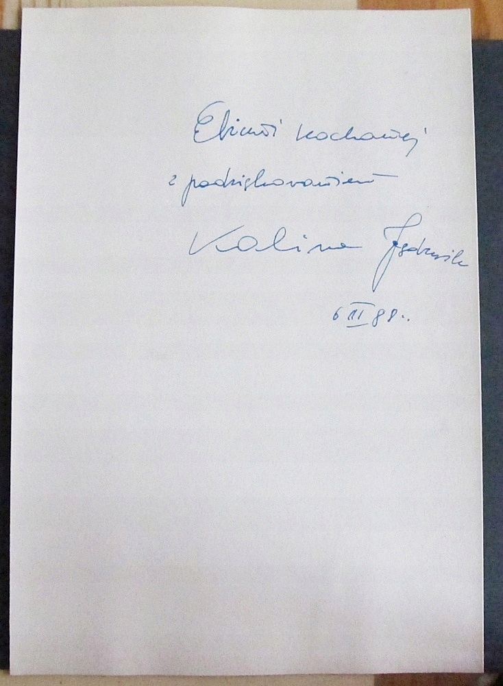 Autograf Kalina Jędrusik